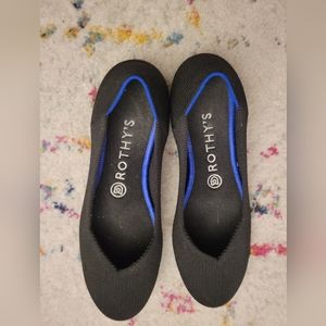 Black Rothys Flats, Size 8